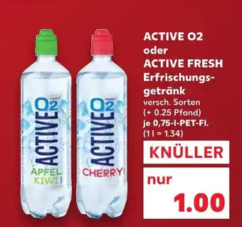 Kaufland Active o2 apfel kiwi Angebot