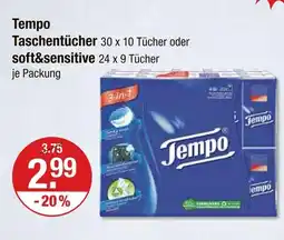 V Markt Tempo taschentücher Angebot