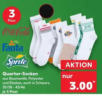 Kaufland Coca-cola quarter-socken Angebot