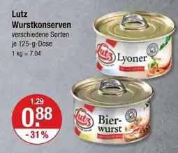 V Markt Lutz lyoner Angebot