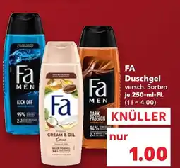 Kaufland Fa duschgel kick off Angebot