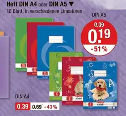 V Markt Heft din a4 Angebot