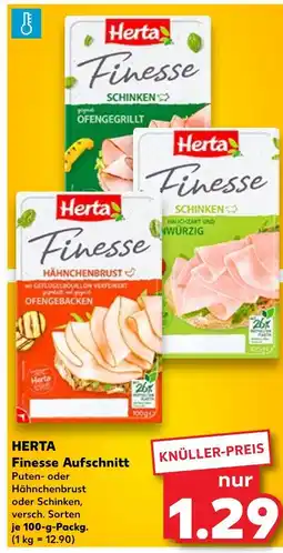 Kaufland Herta finesse aufschnitt putenbrust Angebot