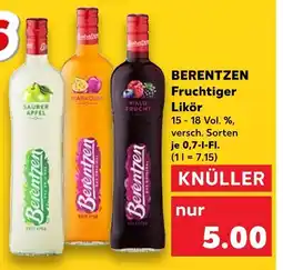 Kaufland Berentzen fruchtiger likör saure apfel Angebot