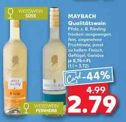 Kaufland Maybach weisswein süß Angebot