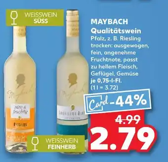 Kaufland Maybach weisswein süß Angebot
