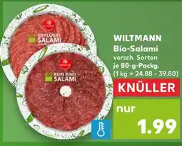 Kaufland Wiltmann geflügel bio-salami Angebot