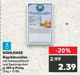 Kaufland Kohlhase kapitänssülze Angebot