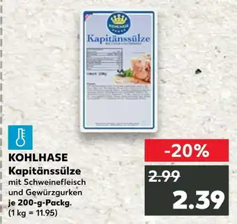 Kaufland Kohlhase kapitänssülze Angebot