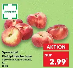Kaufland Span./ital. plattpfirsiche, lose Angebot