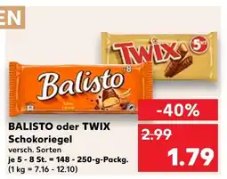 Kaufland Balisto balisto schokoriegel Angebot