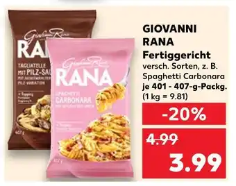 Kaufland Giovanni rana tagliatelle mit pilz-sauce Angebot