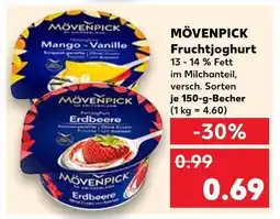 Kaufland Mövenpick fruchtjoghurt mango-vanille Angebot
