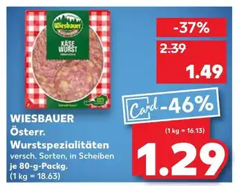 Kaufland Wiesbauer österr. wurstspezialitäten Angebot