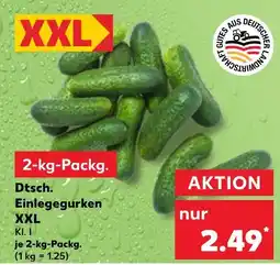 Kaufland Dtsch. einlegegurken xxl Angebot