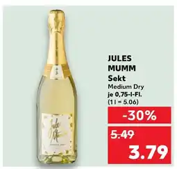 Kaufland Jules mumm sekt medium dry Angebot