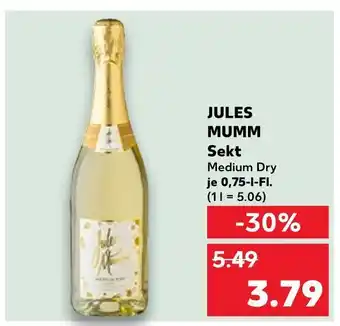 Kaufland Jules mumm sekt medium dry Angebot