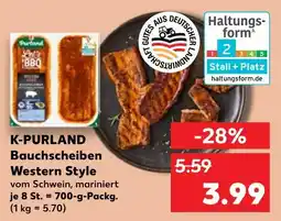 Kaufland K-purland bauchschnitten western style Angebot