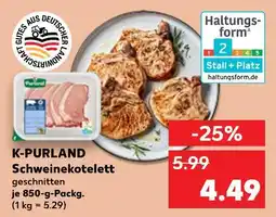 Kaufland K-purland schweinekotelett geschnitten Angebot