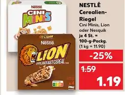 Kaufland Nestlé cini minis cerealien-riegel Angebot