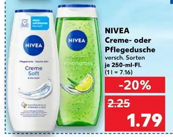 Kaufland Nivea creme- oder pflegedusche Angebot