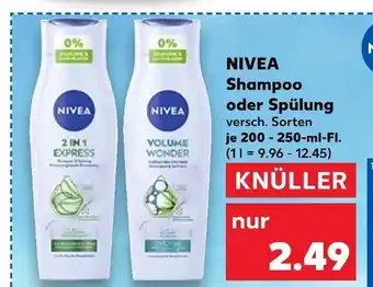 Kaufland Nivea 2 in 1 express shampoo Angebot