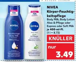 Kaufland Nivea reichhaltige body milk Angebot