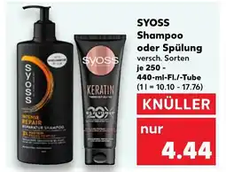 Kaufland Syoss shampoo Angebot
