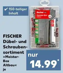 Kaufland Fischer dübel- und schraubensortiment meister-box altbau Angebot
