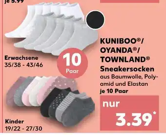 Kaufland Kuniboo sneakersocken erwachsene Angebot
