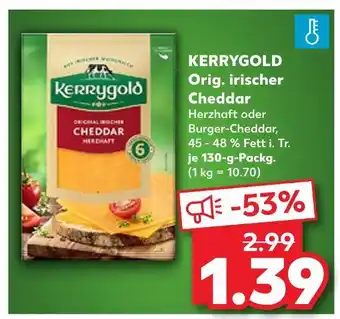 Kaufland Kerrygold orig. irischer cheddar herzhaft Angebot