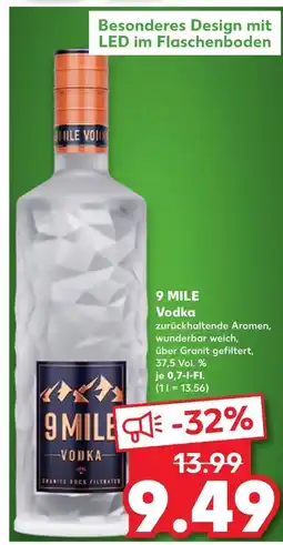 Kaufland 9 mile vodka Angebot
