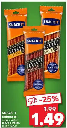 Kaufland Snack it kabanossi cheese Angebot