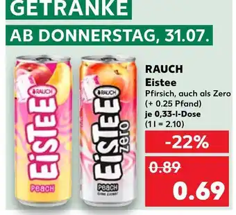Kaufland Rauch eistee pfirsich Angebot