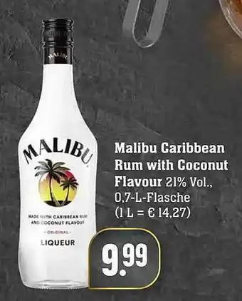 Edeka Malibu Caribbean Rum With Coconut Flavour Angebot