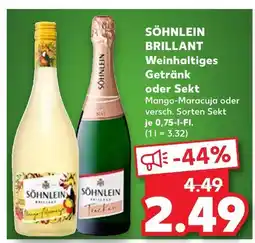 Kaufland Söhnlein brillant weinhaltiges getränk mango-maracuja Angebot