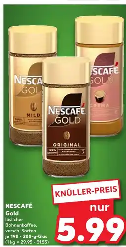 Kaufland Nescafé gold mild Angebot