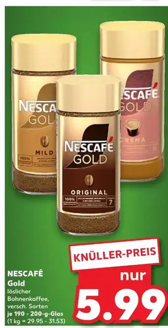 Kaufland Nescafé gold mild Angebot