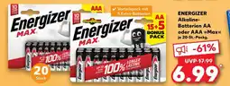 Kaufland Energizer alkaline-batterien aa max Angebot