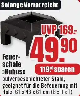 B1 Discount Baumarkt Feuerschale Kubus Angebot