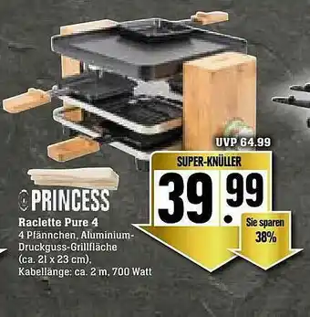 Edeka Princess Raclette Pure 4 Angebot