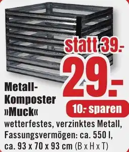 B1 Discount Baumarkt Metall Komposter Muck Angebot