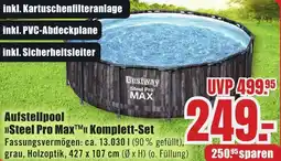 B1 Discount Baumarkt Bestway Aufstellpool Steel Pro Max Komplett Set Angebot