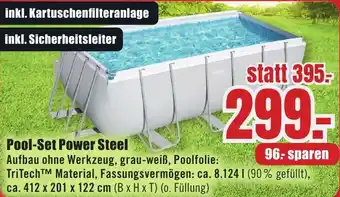 B1 Discount Baumarkt Pool-Set Power Steel Angebot