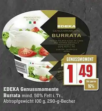 Edeka Edeka Genussmomente Burrata Angebot