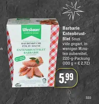 Edeka Wiesbauer Barbarie Entenbrustfilet Angebot