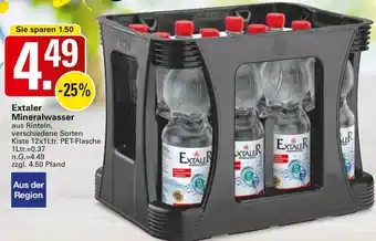 WEZ Extaler Mineralwasser Angebot