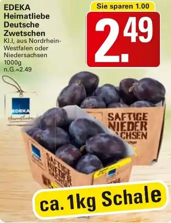 WEZ EDEKA Heimatliebe Deutsche Zwetschen Angebot