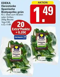 WEZ EDEKA Herzstücke Spanische Bratpaprika grün Angebot