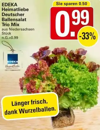 WEZ EDEKA Heimatliebe Deutscher Ballensalat Trio Mix Angebot